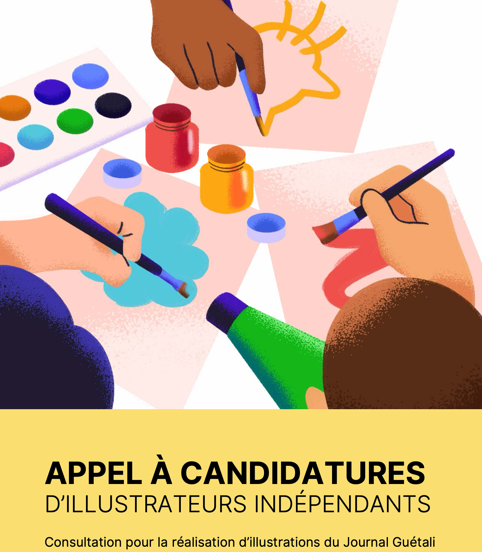 Appel à candidatures : illustrateurs indépendants pour le Journal Guétali